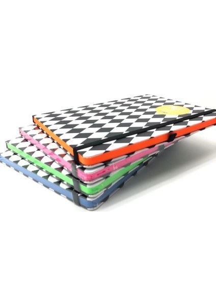 6846 Pist Çiz. Dama Defter 120 Yaprak 17 x 24 cm Turuncu