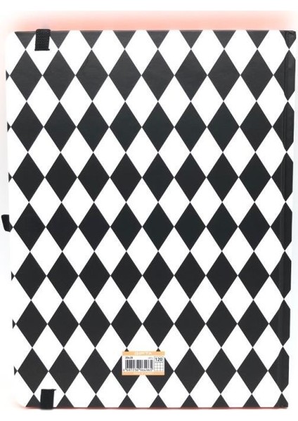 6846 Pist Çiz. Dama Defter 120 Yaprak 17 x 24 cm Turuncu