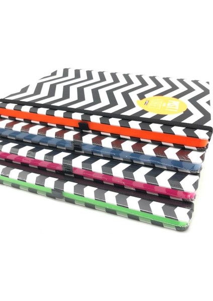 6846 Pist Çiz. Zikzak Defter 120 Yaprak 17 x 24 cm Turuncu