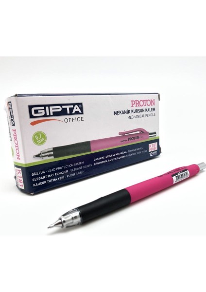 K181 Proton Mekanik Kurşun Kalem 0.7 mm Pembe