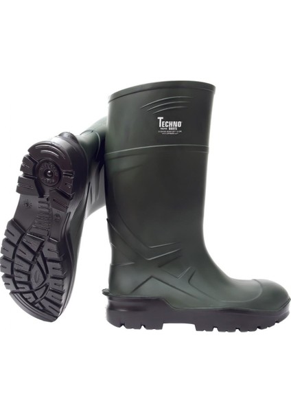 Techno Boots S4 Çelik Burun Çizme Techno 42 Yeşil