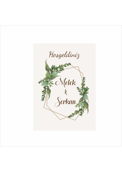 Kişiye Özel Kına Düğün Söz Nişan Organizasyon Karşılama Panosu