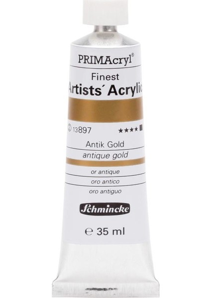 Primacryl Akrilik Boya 35 ml Antique Gold