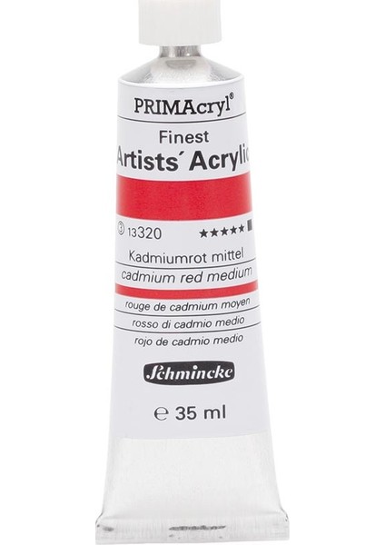 Primacryl Akrilik Boya 35 ml Cadmium Red Medium