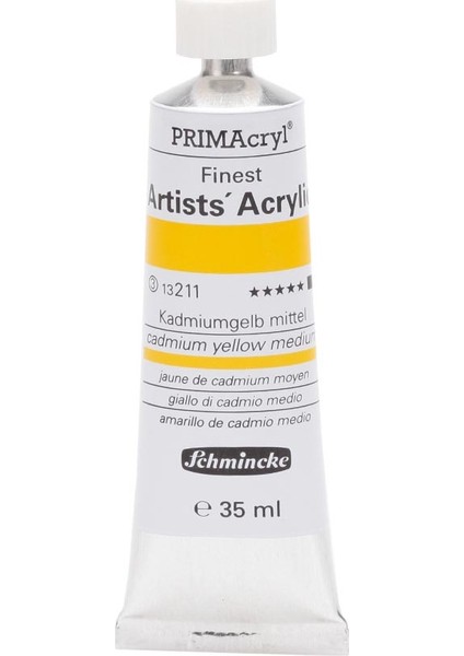 Primacryl Akrilik Boya 35 ml Cadmium Yellow Medium