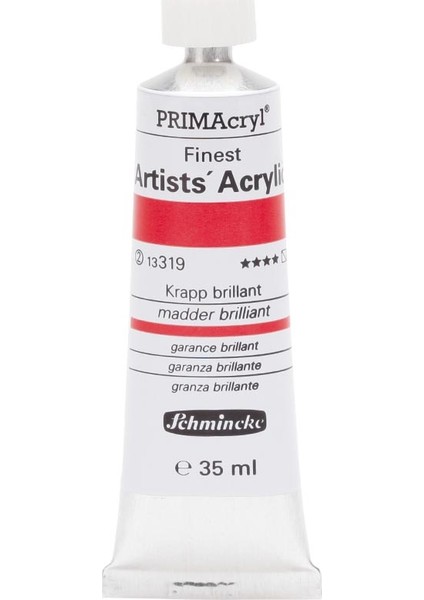 Primacryl Akrilik Boya 35 ml Madder Brilliant