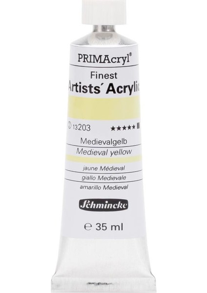 Primacryl Akrilik Boya 35 ml Medieval Yellow