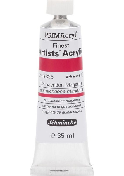 Primacryl Akrilik Boya 35 ml Quinacridone Magenta