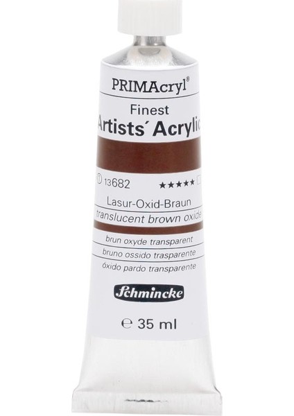 Primacryl Akrilik Boya 35 ml Transparent Brown Oxide