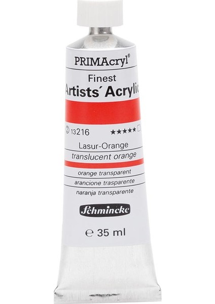 Primacryl Akrilik Boya 35 ml Transparent Orange