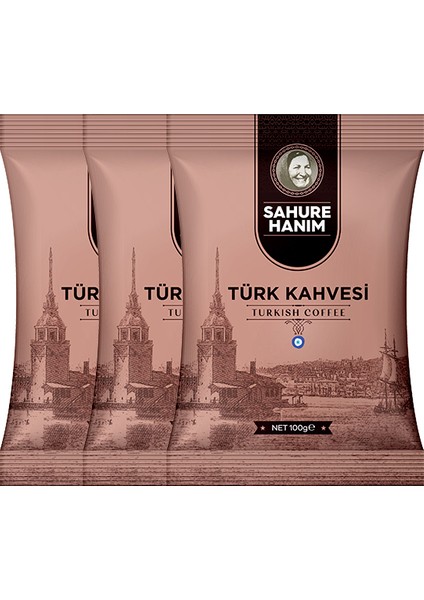 Sahure Hanım Türk Kahvesi 100 gr 3'lü Paket