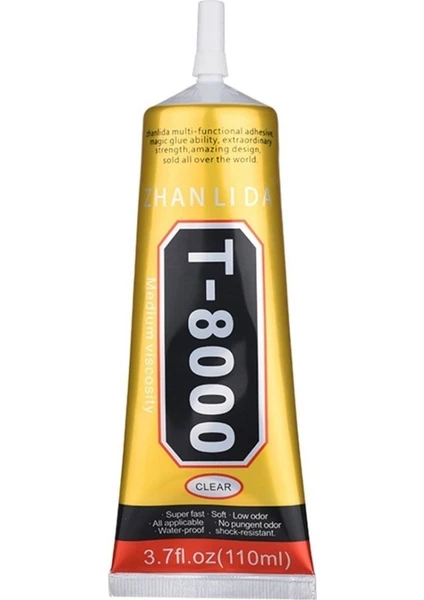 T8000 Dokunmatik Ekran Çerçeve Yapıştırıcı Şeffaf 110ml