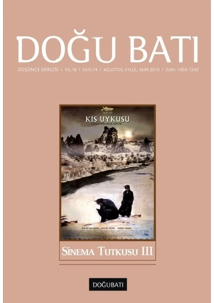 Doğu Batı Yayınları Sayı 74: Sinema Tutkusu - Iıı Dergisi