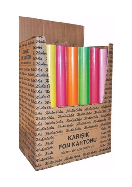 K.Color 50*70 160Gr 10Lu Rulo Stand Fon Kartonu