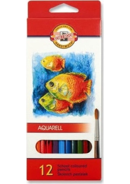 Koh-i Noor Aqurell Sulu Kuru Boya Kalem Seti 12'li