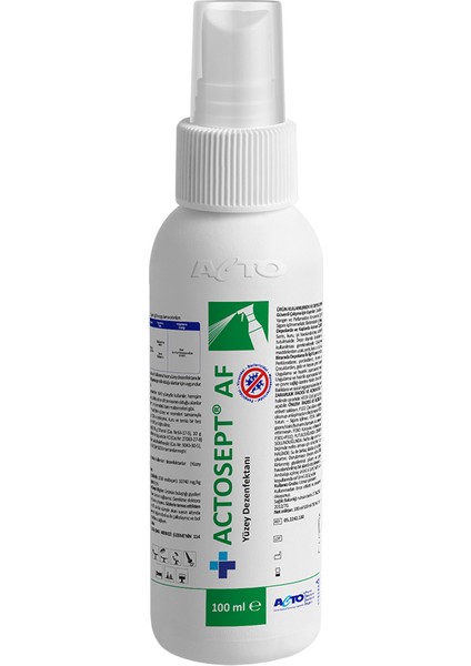 Actosept® Af Alkollü Hızlı Yüzey Dezenfektanı 100 ml 30 Saniyede Etkili