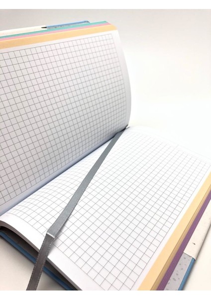 Process 4609 120 Yaprak Kareli Defter 20 x 28 cm Kırmızı
