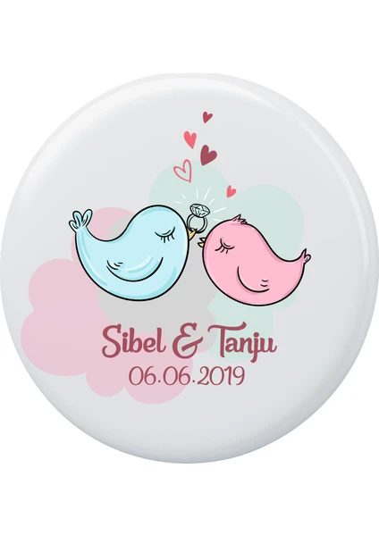 Kişiye Özel Nikah -Düğün Magnet Açacak (10 Adet) 01