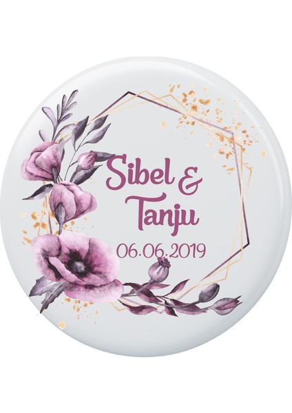 Kişiye Özel Düğün-Nikah Magnet Açacak (10 Adet) 06