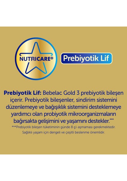 Gold 3 Çocuk Devam Sütü 350 gr 1 Yaşından İtibaren