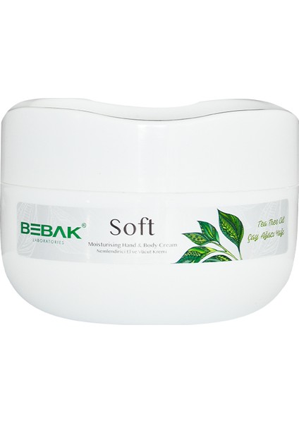 Çay Ağacı Yağı Soft Nemlendirici Bakım Kremi Kavanoz 300 ml