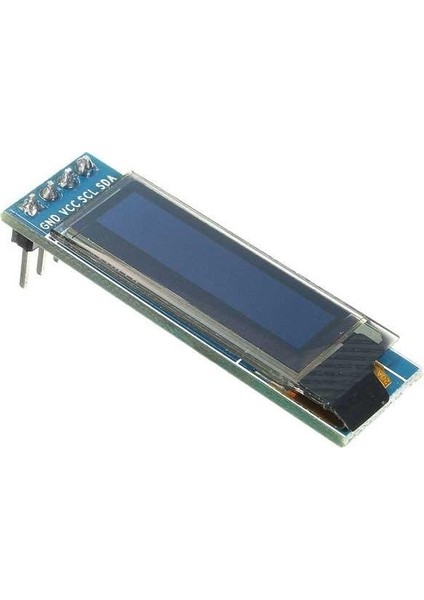 128 x 32 OLED LCD Ekran 0.91" SSD1306 (Arduino Uyumlu) Mavi