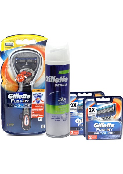 Flexball 1 Up + 4'lü Yedek Başlık + 250 ml Sensitive Köpük