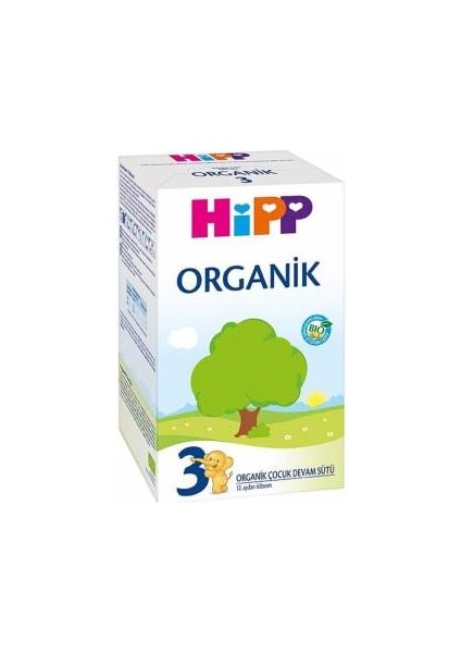 3 Organik Bebek Devam Sütü 600 gr