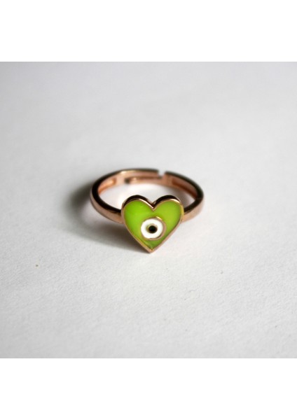 Lieza Kalp Mineli Çocuk Yüzük CYL0011