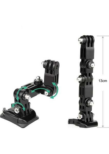 Tüm Aksiyon Kameralara Uyumlu Ayarlanabilir J Hook Uzun Model