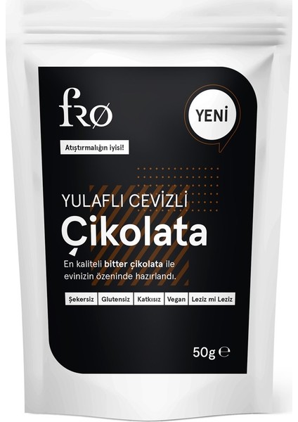 Yulaflı Cevizli Çikolata 50 gr