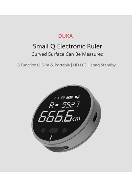 Duka Small Q LCD Ekranlı Elektronik Metre Yeni Nesil Duka Q