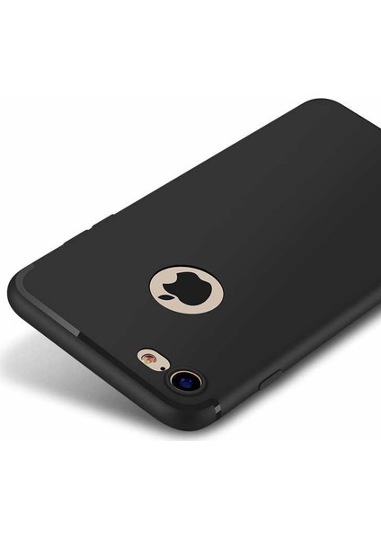 Apple iPhone 7 Kılıf Ince Mat Silikon Kılıf Simple Case + Koruyucu Cam