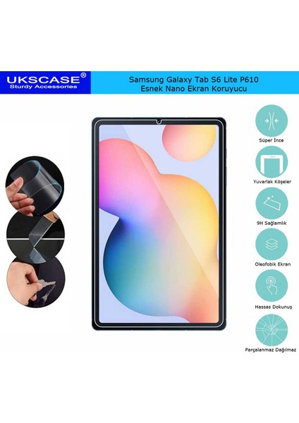 Samsung Galaxy Tab S6 Lite P610 Esnek Nano Ekran Koruyucu