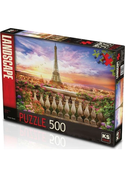 Ks Games Sunset In Eiffel 500 Parça Puzzle 20017