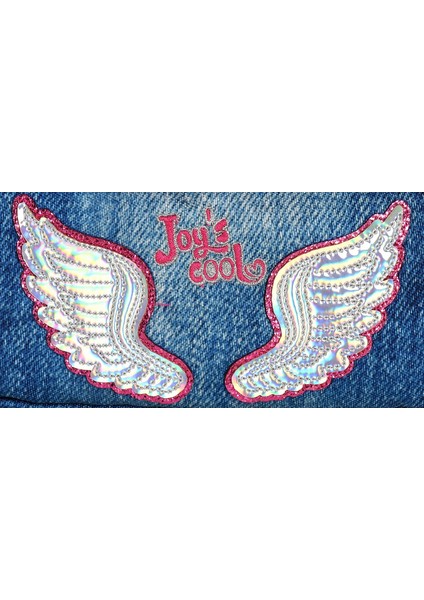 Denim Kanatlı Çift Bölmeli Kalem Çantası - Kız Çocuk fiyatları
