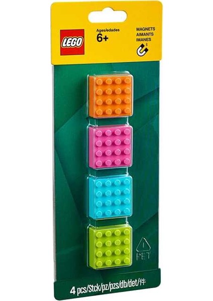Iconic 853900 LEGO 4x4 Yapım Parçası Magnet