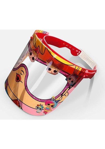 Çocuklar Için Yüz ve Ağız Koruyucu Siperlik - Sevimli Karakterler Desenli