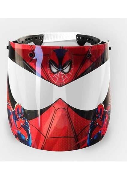 Çocuklar Için Yüz ve Ağız Koruyucu Siperlik - Spıder Man, Örümcek Adam Desenli modelleri