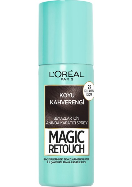 L'Oréal Paris Magic Retouch Beyaz Dipleri Kapatıcı Sprey - Koyu Kahverengi