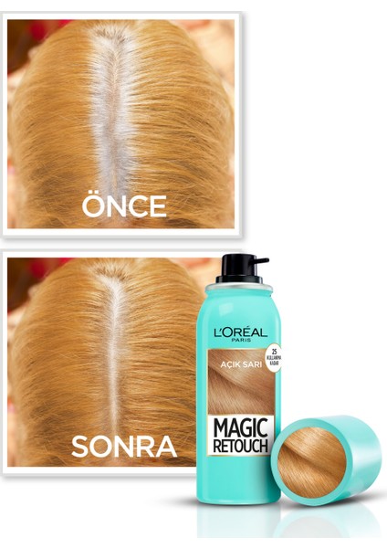 L'Oréal Paris Magic Retouch Beyaz Dipleri Kapatıcı Sprey - Açık Sarı