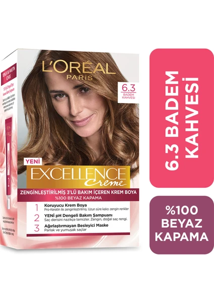 L'Oréal Paris Excellence Creme Saç Boyası - 6.30 Badem Kahvesi