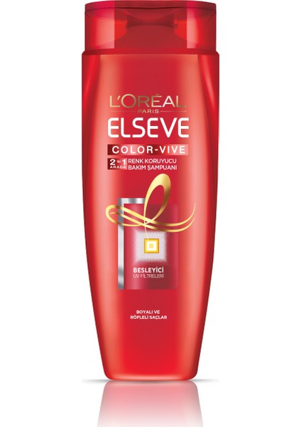 L'Oréal Paris Elseve Colorvive Renk Koruyucu Bakım Şampuanı 2'si 1 Arada 360 ml