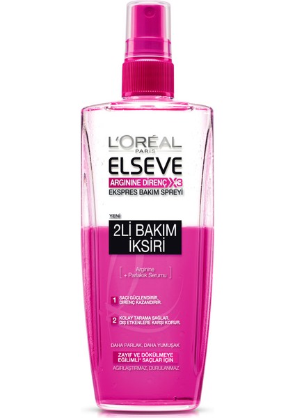 L'Oréal Paris Elseve Arginine Direnç X3 Ekspres Bakım Spreyi 200 ml