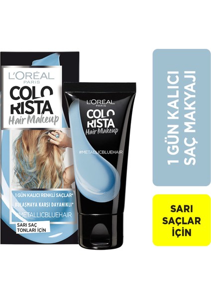 Colorista Hair Makeup Metallicblue