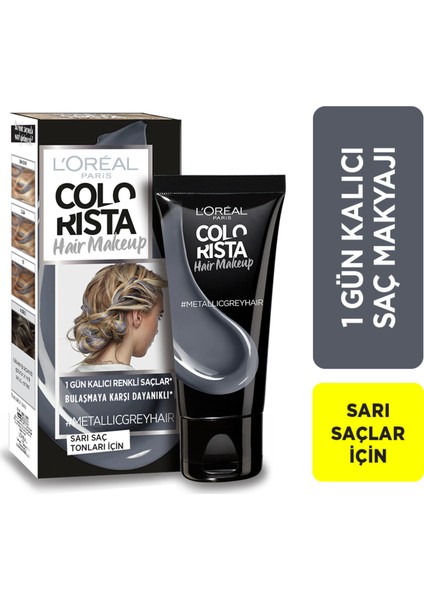 Colorista Hair Makeup Metallic Grey
