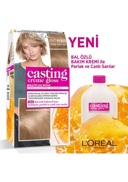 Casting Crème Gloss Saç Boyası - 810 Parlak Küllü Sarı