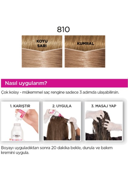 Casting Crème Gloss Saç Boyası - 810 Parlak Küllü Sarı