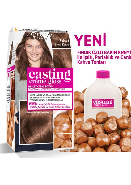 Casting Crème Gloss Saç Boyası - 680 Bronz Kahve