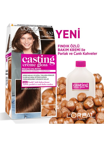 Casting Crème Gloss Saç Boyası - 532 Çikolatalı Kahve